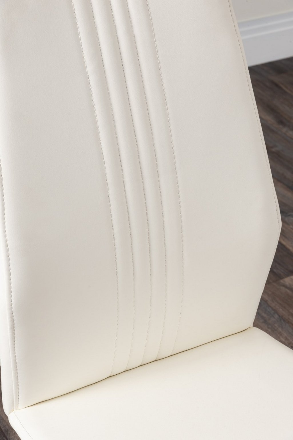 NOVARA Gold Round Tempered Glass Dining Table And 4 Faux Leather Dining Chairs - Picture 384 of 410