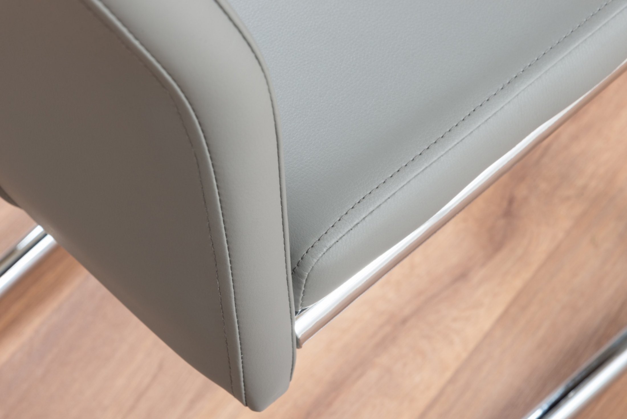 RENATO 120cm White Gloss Extending Dining Table &4/6 Faux Leather Lorenzo Chairs - Picture 35 of 118