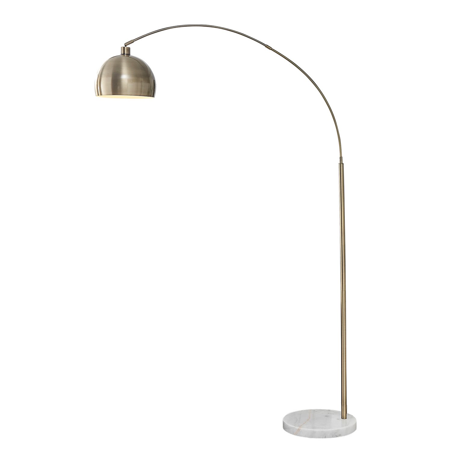 Furniturebox HOLDEN Tall Metal Floor Arc Standing Lamp Light (Including