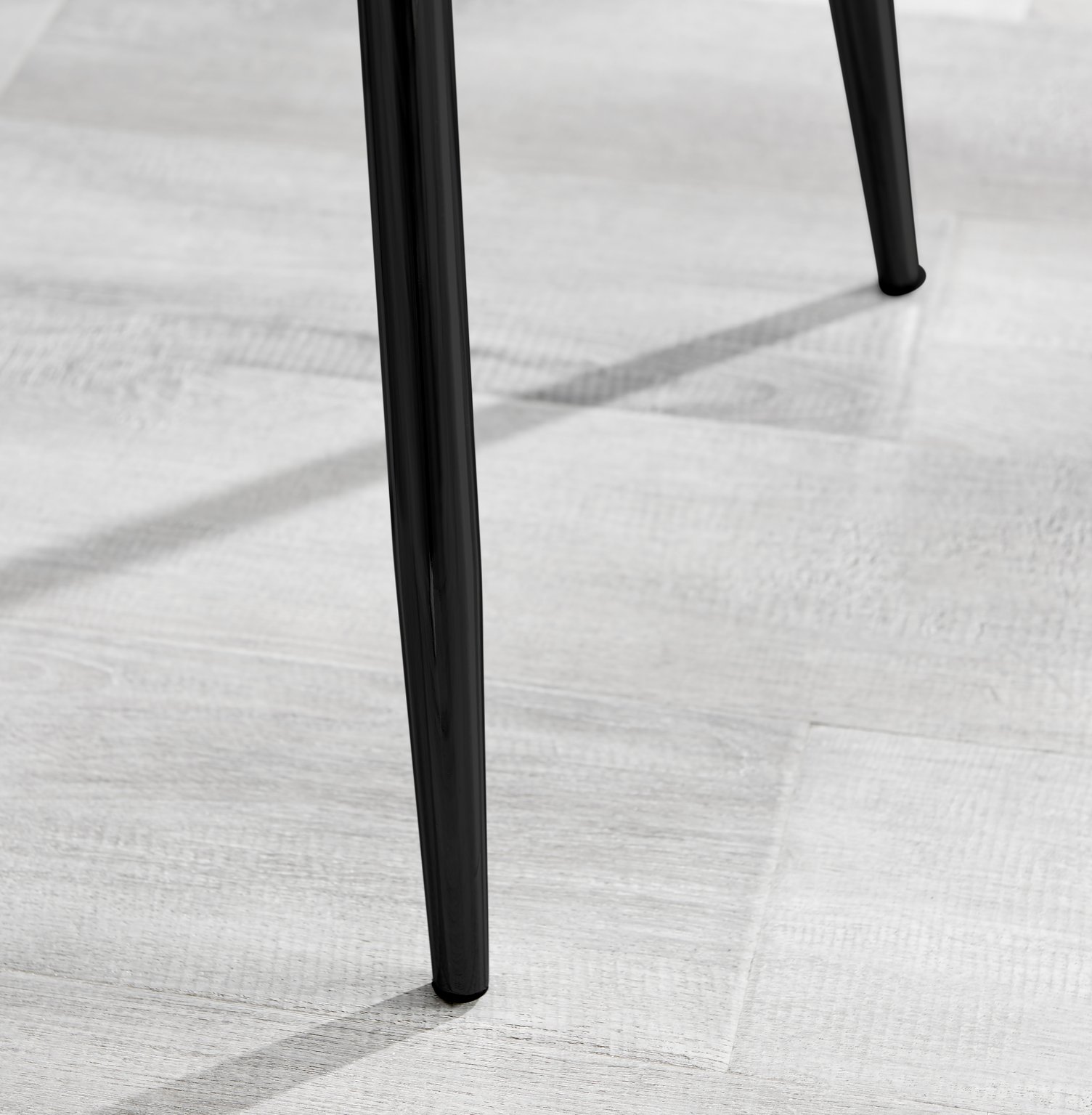 Set of 2 Nora Velvet Dining Chairs with Black or Chrome Legs Modern Wingback - Picture 21 of 79