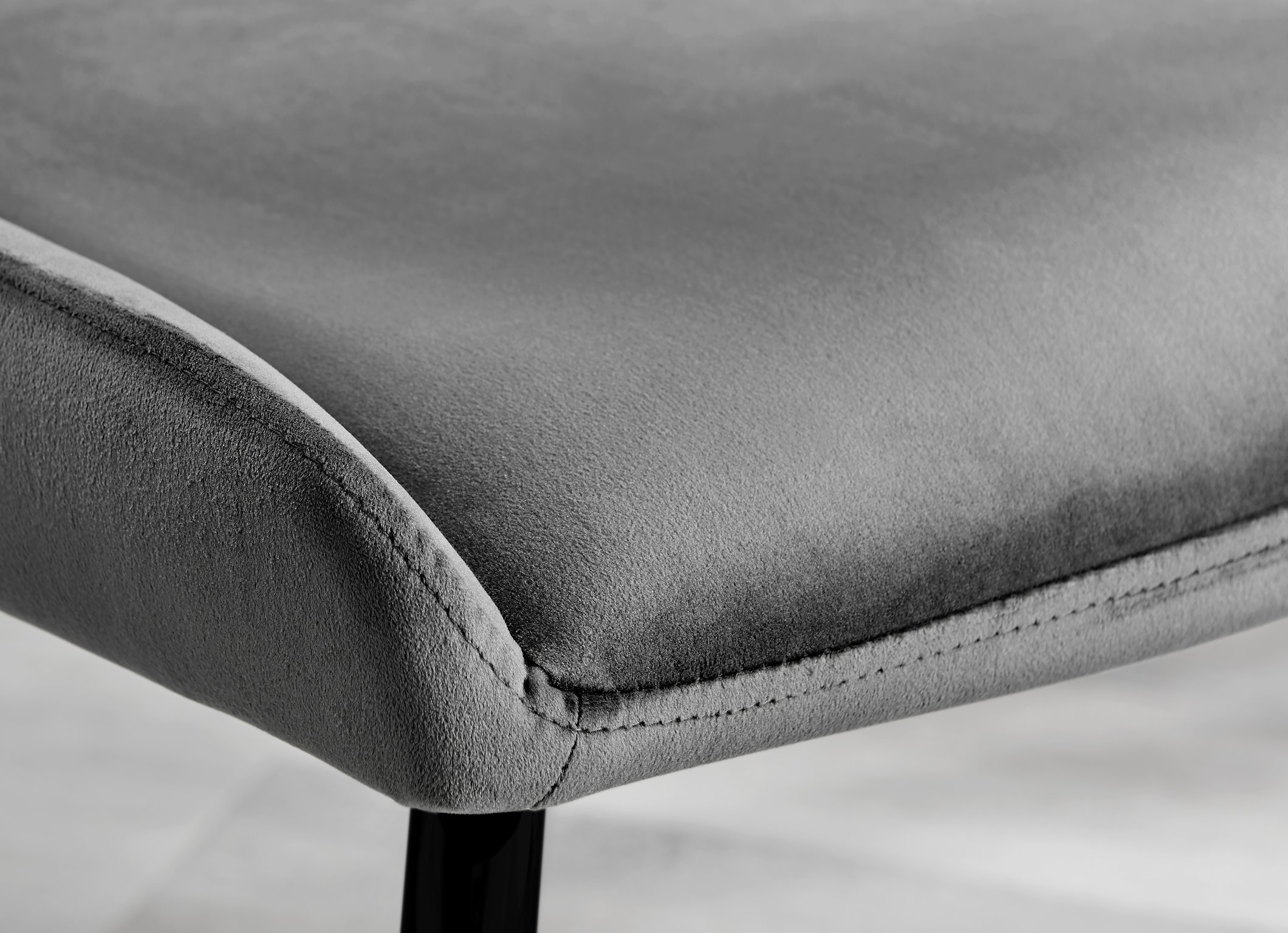 Set of 2 Nora Velvet Dining Chairs with Black or Chrome Legs Modern Wingback - Picture 38 of 79