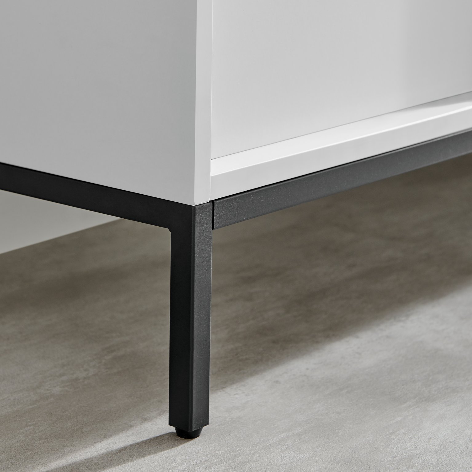 Svit Wooden Storage Sideboard Black Legs Minimalist Scandi Industrial 3 Drawers - Picture 8 of 14
