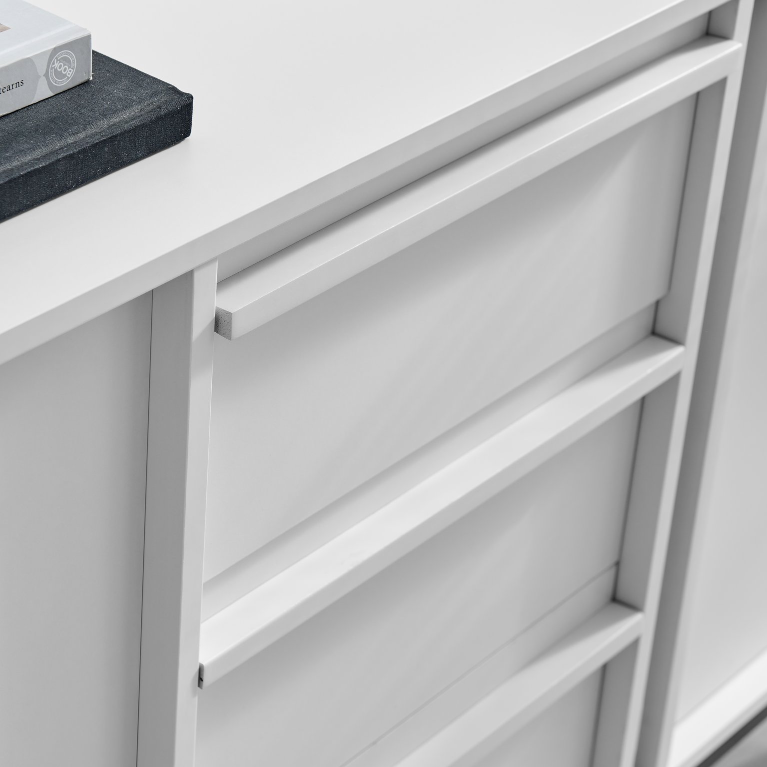 Svit Wooden Storage Sideboard Black Legs Minimalist Scandi Industrial 3 Drawers - Picture 7 of 14