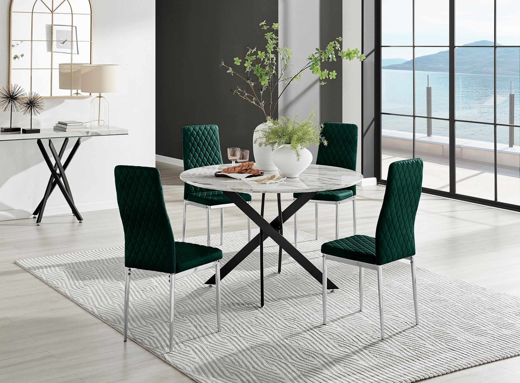 120cm round 2024 dining table