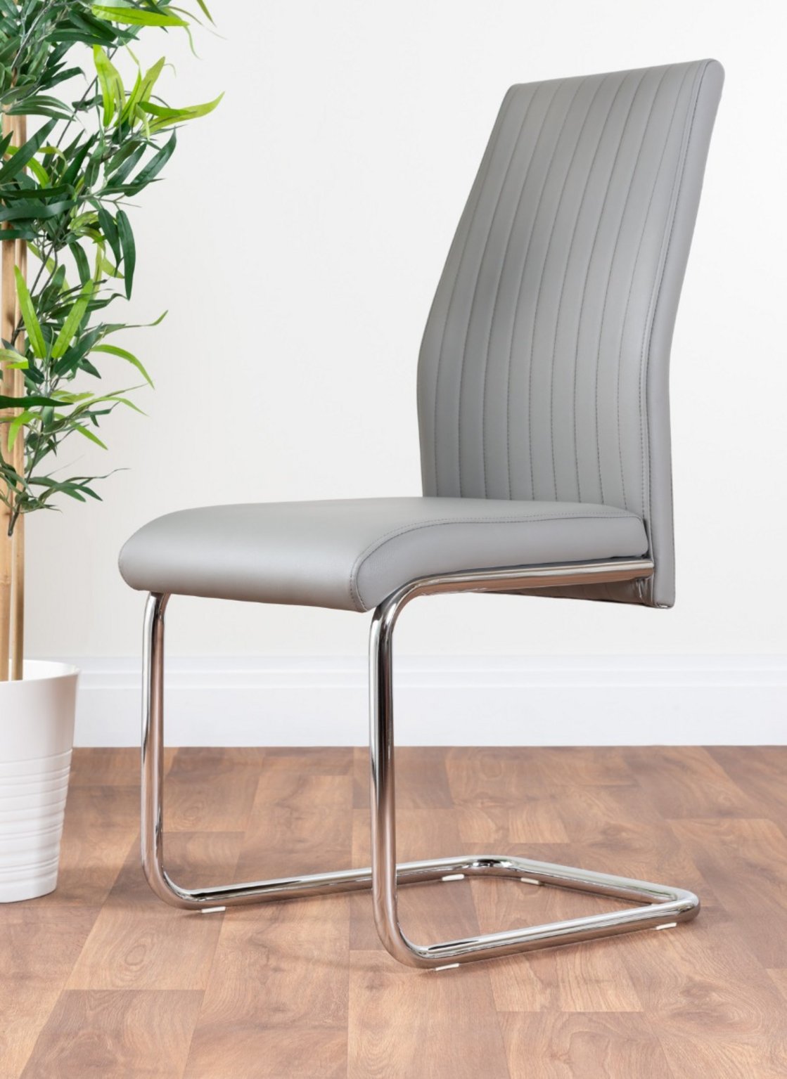 RENATO 120cm White Gloss Extending Dining Table &4/6 Faux Leather Lorenzo Chairs - Picture 30 of 118