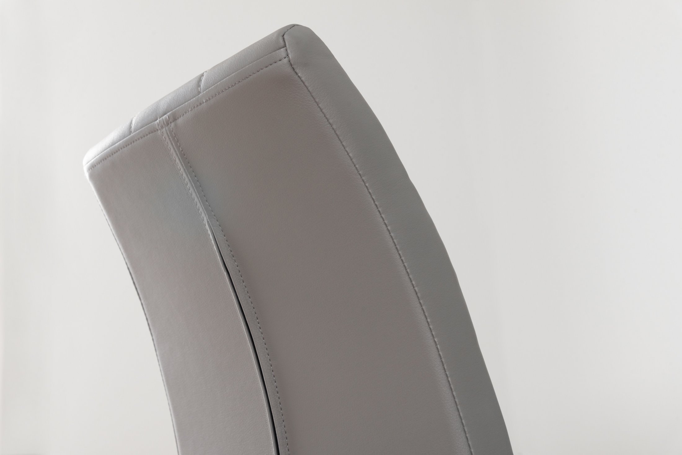 LIRA 100cm White Gloss Extending Dining Table and 4/6 Faux Leather Dining Chairs - Picture 69 of 78