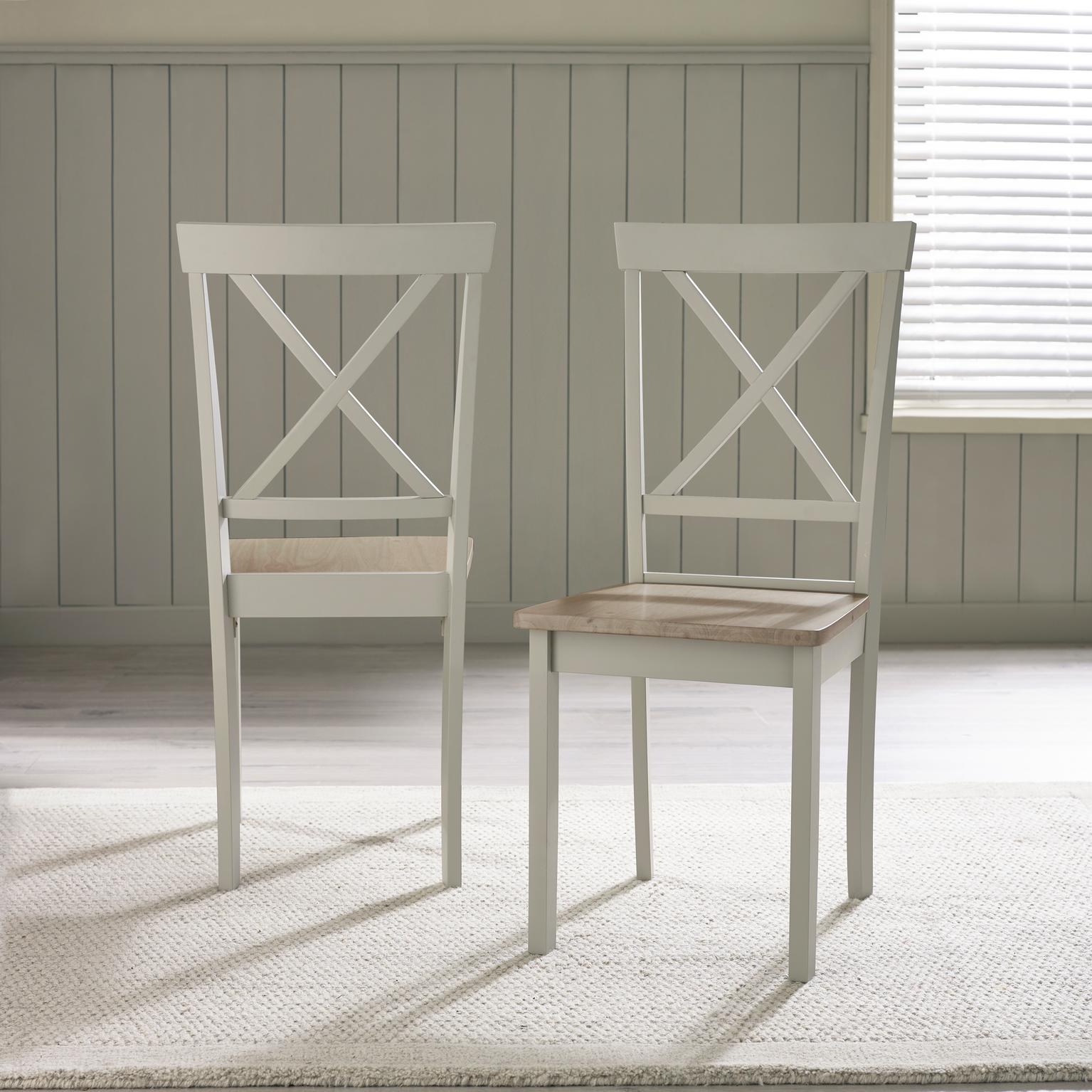 Bude 106cm Round Wooden Dining Table & 4 Millford Chairs Farmhouse - Picture 10 of 38