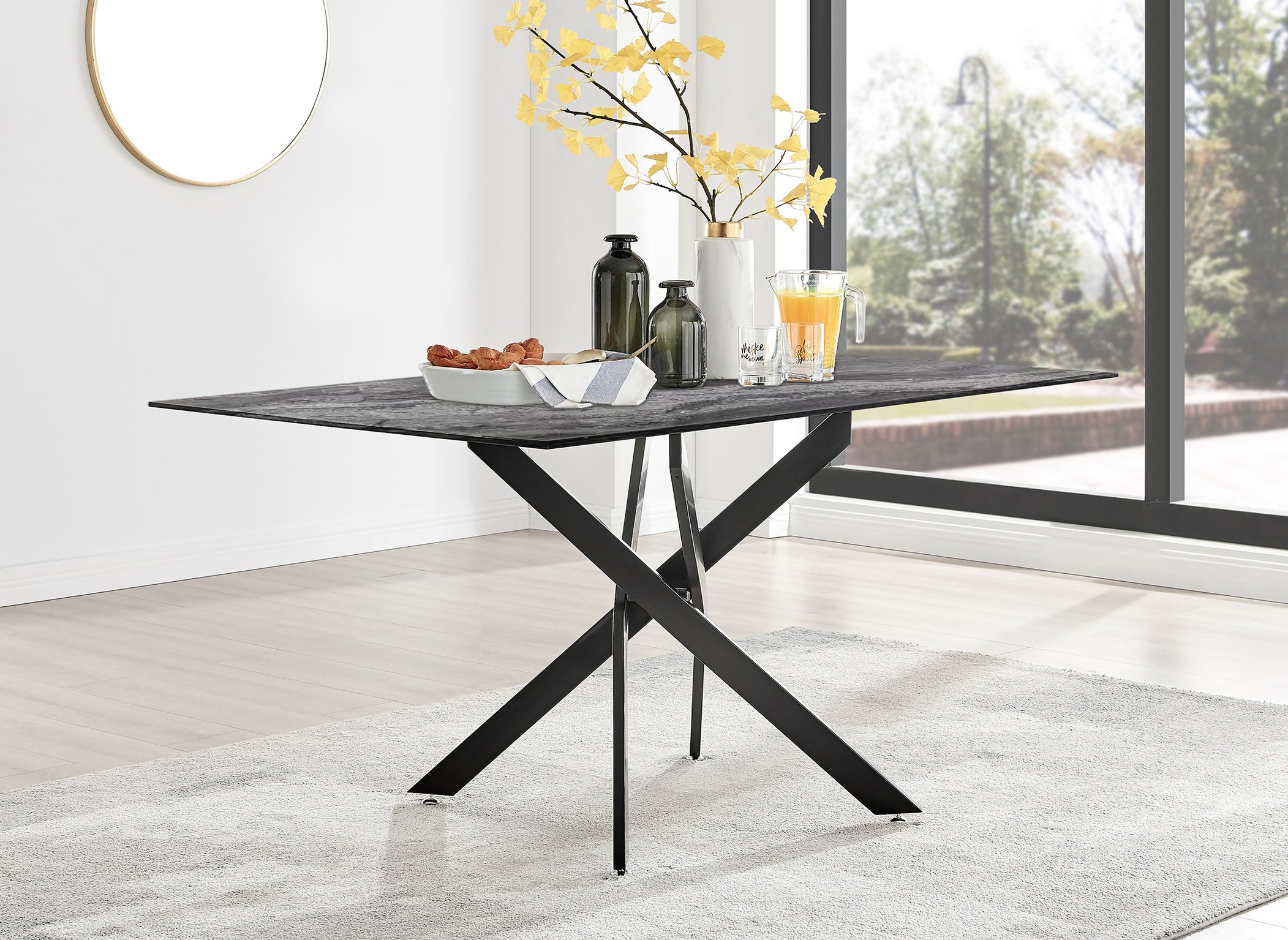 Dining Room Table Black And Gray Marble Dining Table Leonardo Grey