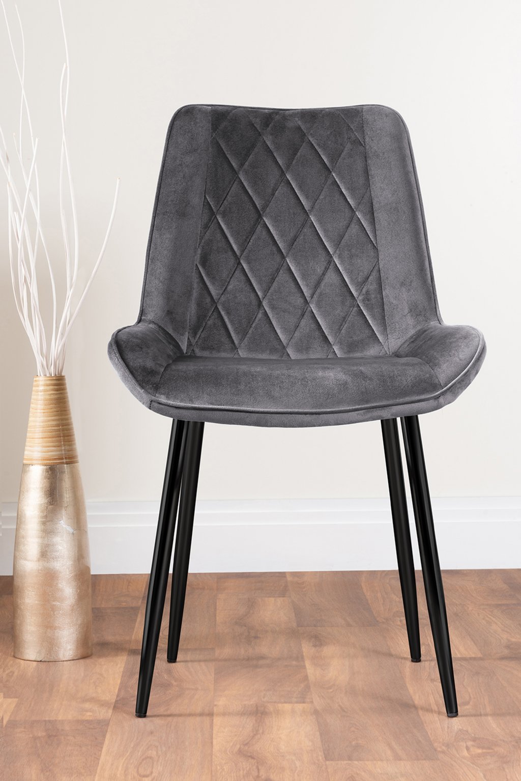 Seattle Glass and Black Leg Square Dining Table 4 Velvet Pesaro Black Leg Chairs - Picture 69 of 96
