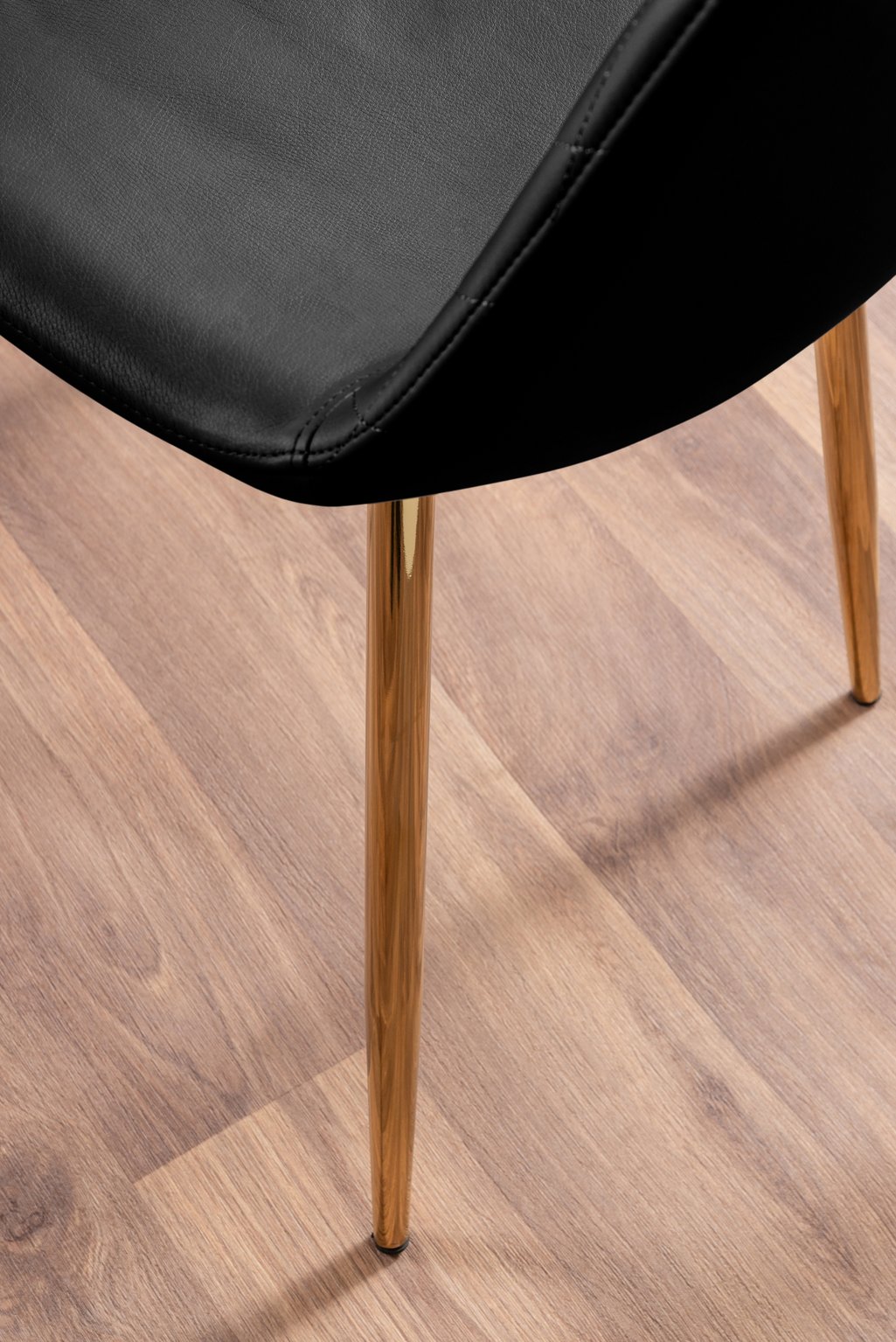 NOVARA Gold Round Tempered Glass Dining Table And 4 Faux Leather Dining Chairs - Picture 75 of 410