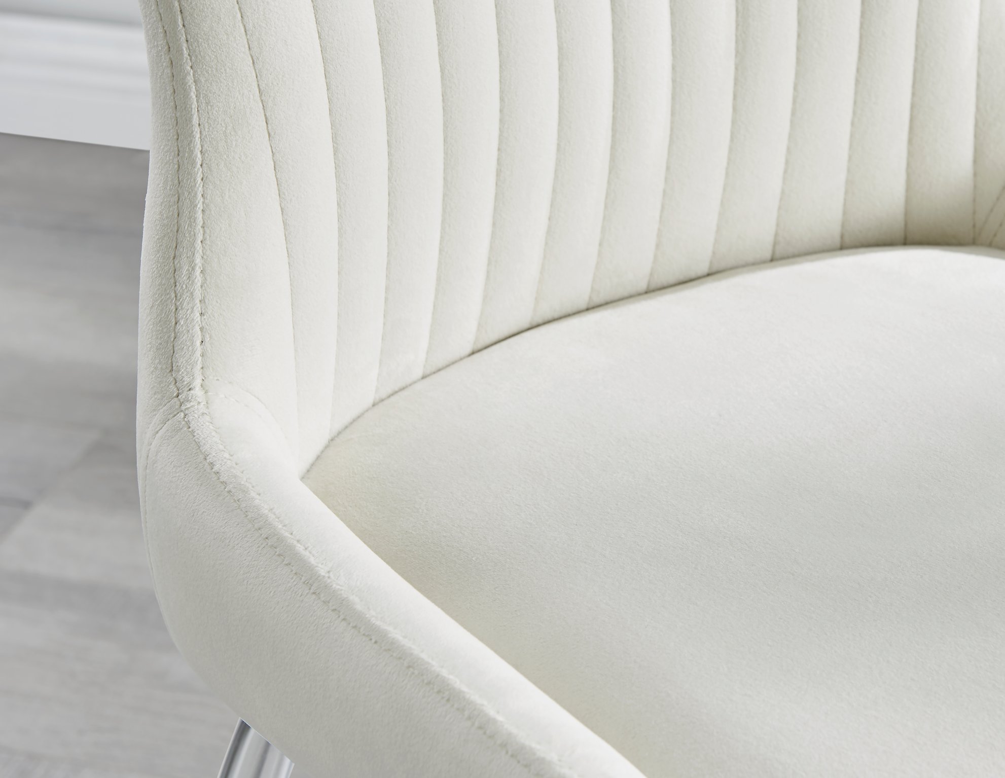 Set of 2 Nora Velvet Dining Chairs with Black or Chrome Legs Modern Wingback - Picture 46 of 79