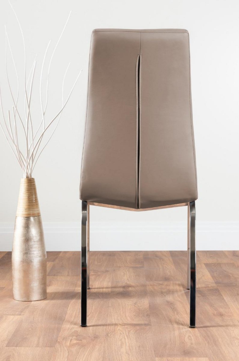 NOVARA Gold Round Tempered Glass Dining Table And 4 Faux Leather Dining Chairs - Picture 43 of 410
