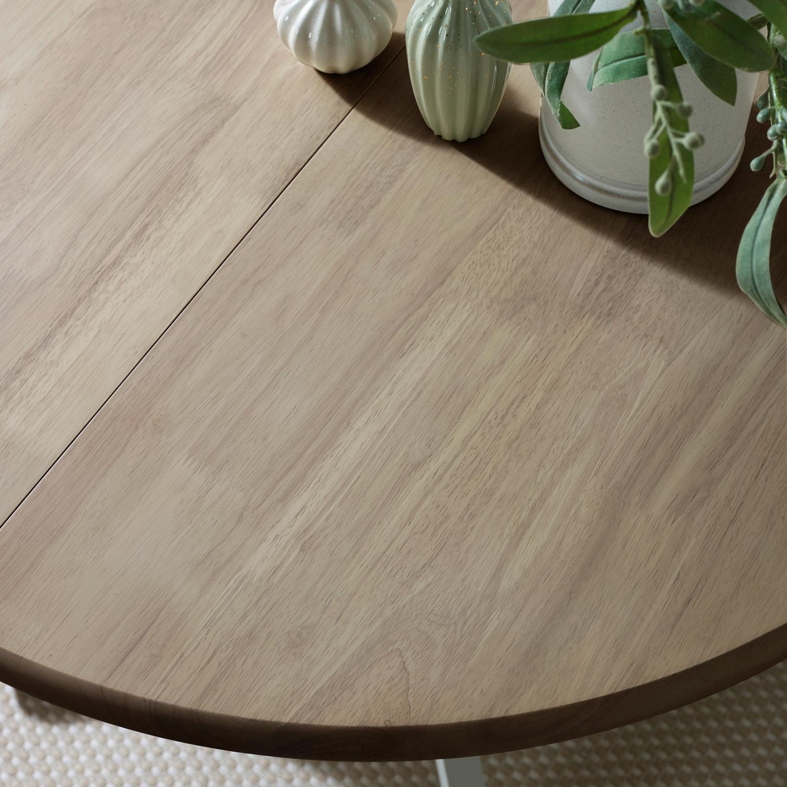 Padstow Wooden Extending Round Dining Table & 4 Millford Chairs - Picture 7 of 39