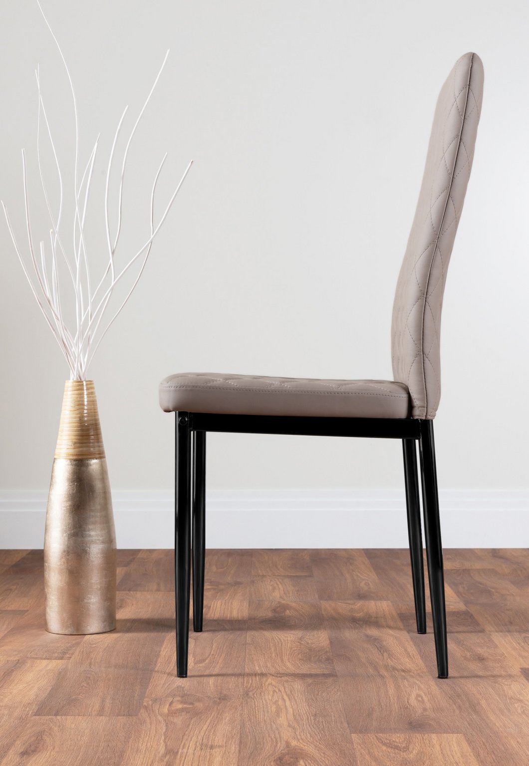 Seattle Glass and Black Leg Square Dining Table & 4 Milan Black Leg Chairs - Picture 44 of 58