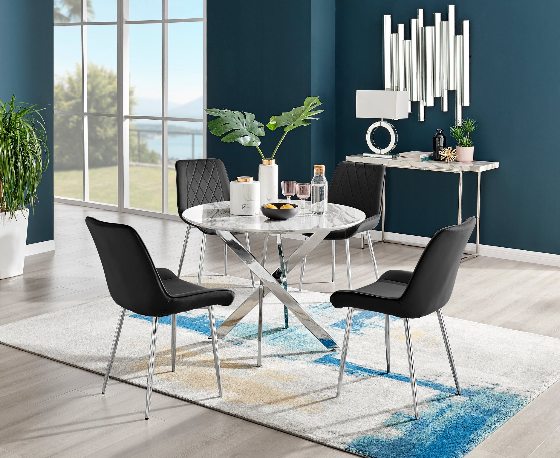 38 round outlet dining table