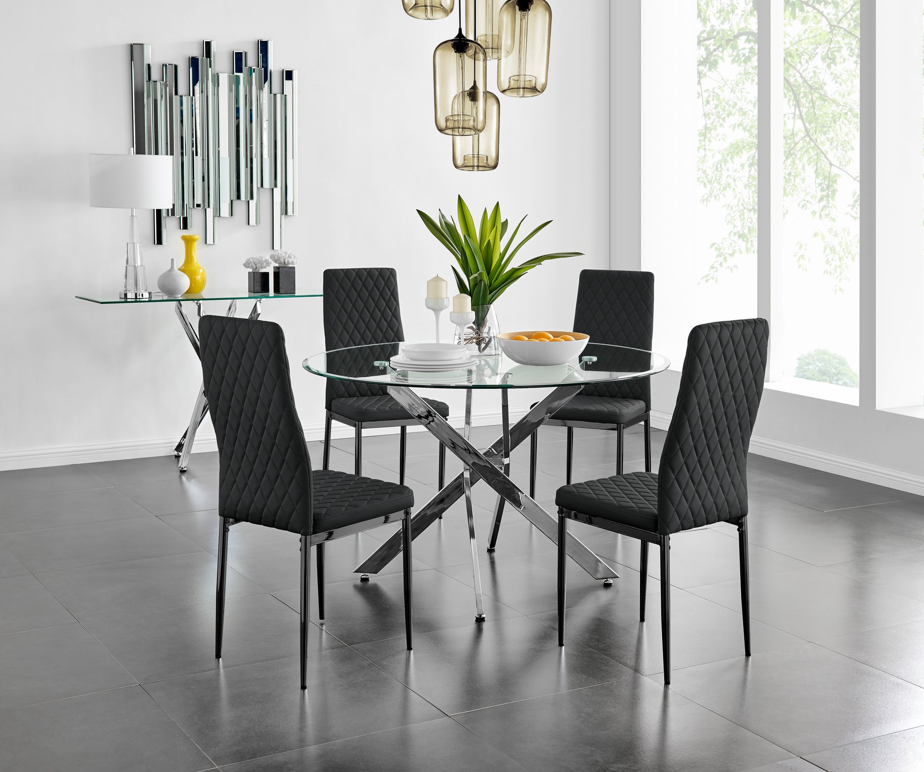 120cm round dining table with 4 chairs new arrivals