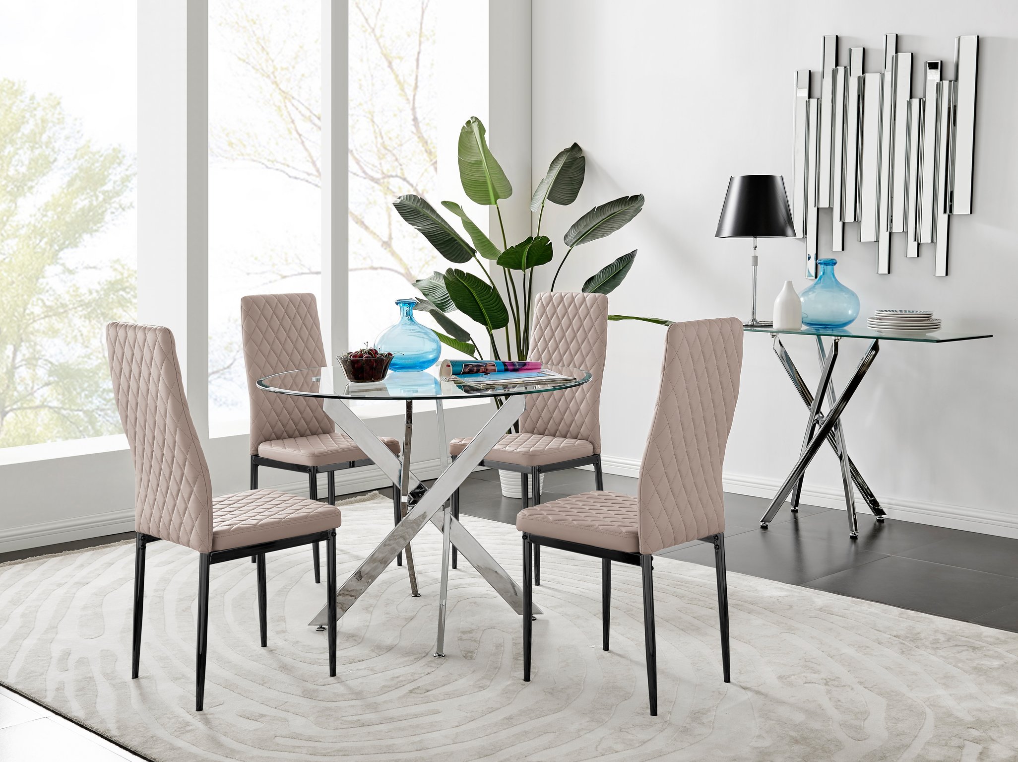 42 round dining table and deals chairs