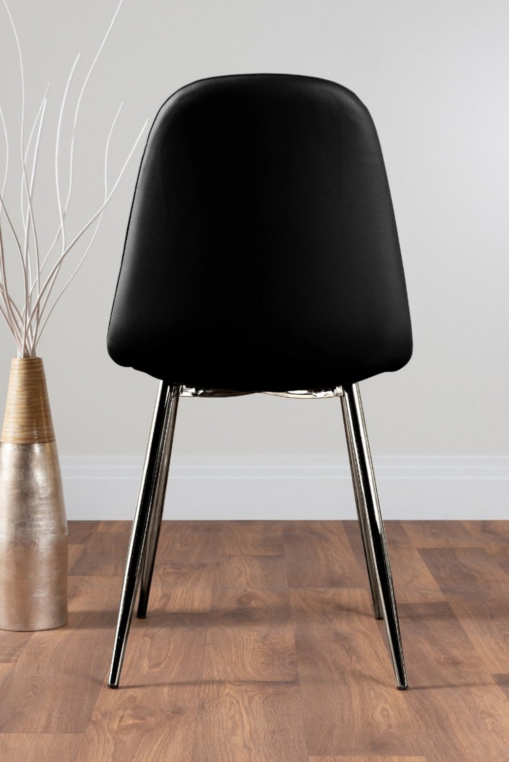 NOVARA Gold Round Tempered Glass Dining Table And 4 Faux Leather Dining Chairs - Picture 9 of 410