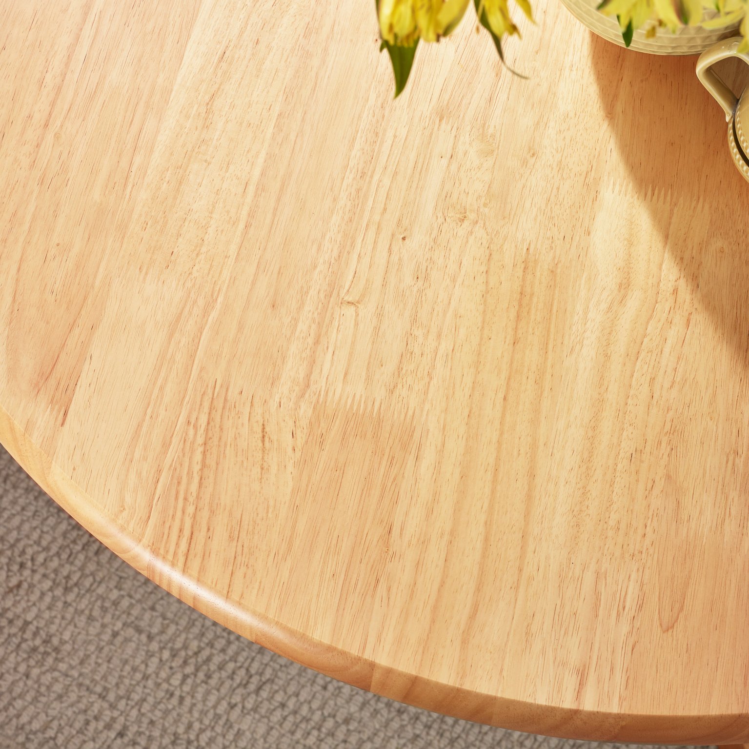 Bude 106cm Round Wooden Dining Table & 4 Millford Chairs Farmhouse - Picture 29 of 38