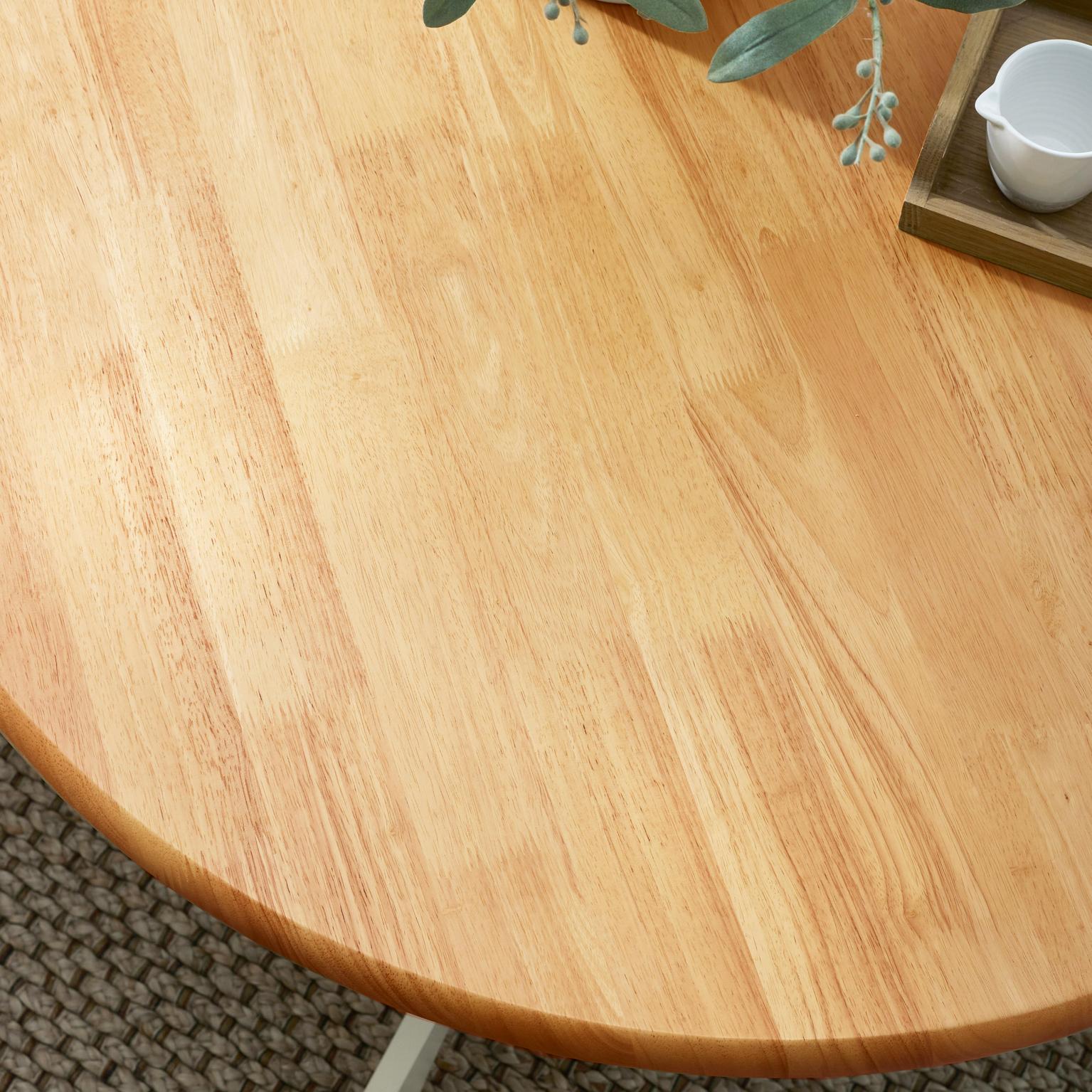 Bude 106cm Round Wooden Dining Table & 4 Millford Chairs Farmhouse - Picture 18 of 38