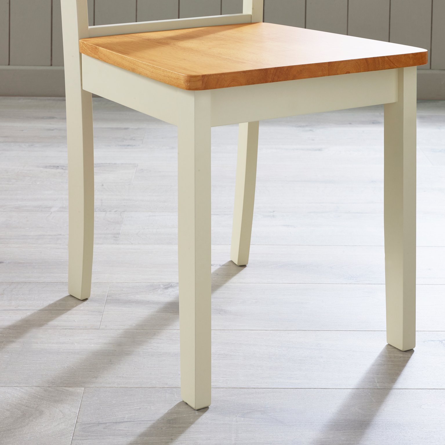 Bude 106cm Round Wooden Dining Table & 4 Millford Chairs Farmhouse - Picture 26 of 38