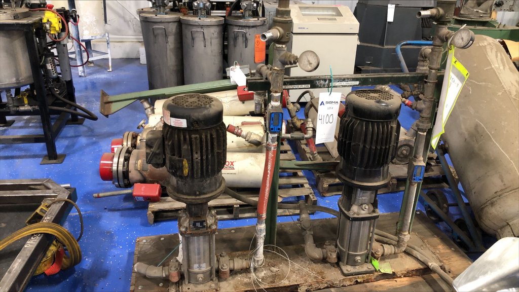 Used (2) Skid Mounted Grundfos Pumps