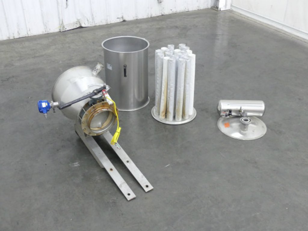 AZO Stainless Steel Dust Collector with Dump Valve