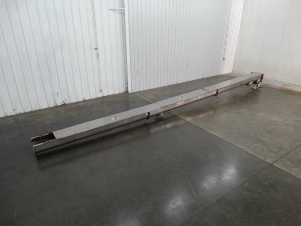 11 Inch Wide x 65 Foot Long Auger Conveyor
