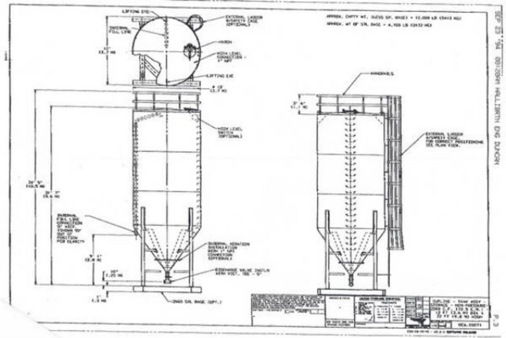 Used Halliburton 19150 Gallon Silo