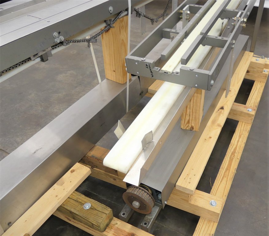 Used Stainless Steel Shaft Driven Lugged Infeed For Flow Wrapper