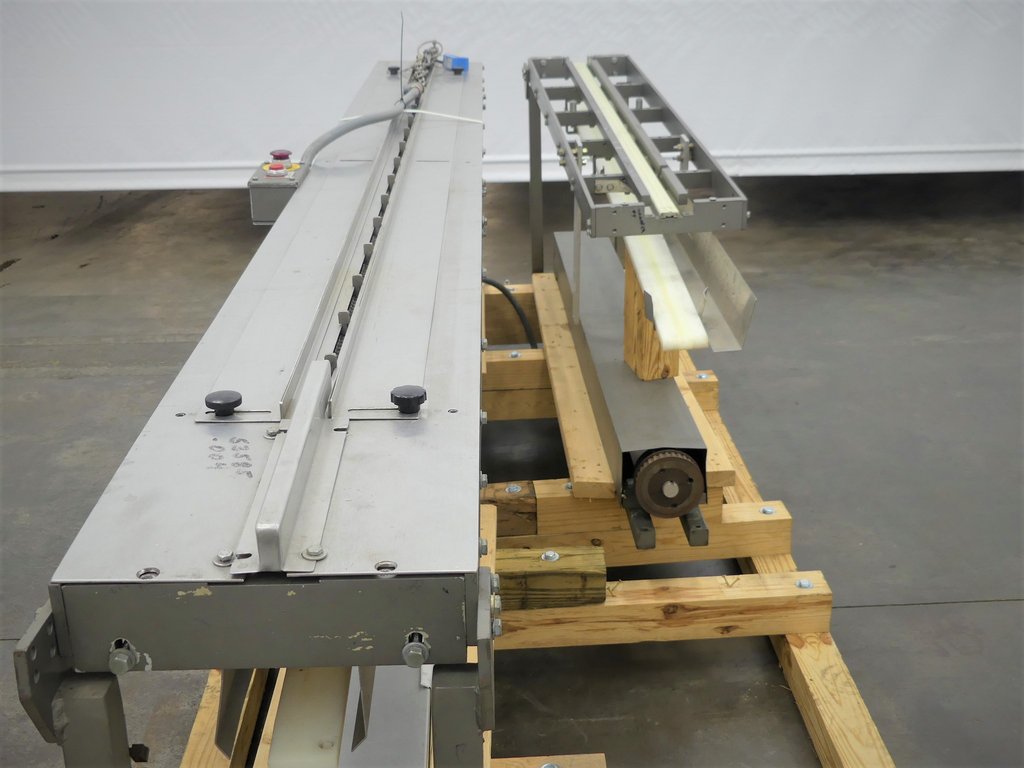 Used Stainless Steel Shaft Driven Lugged Infeed For Flow Wrapper