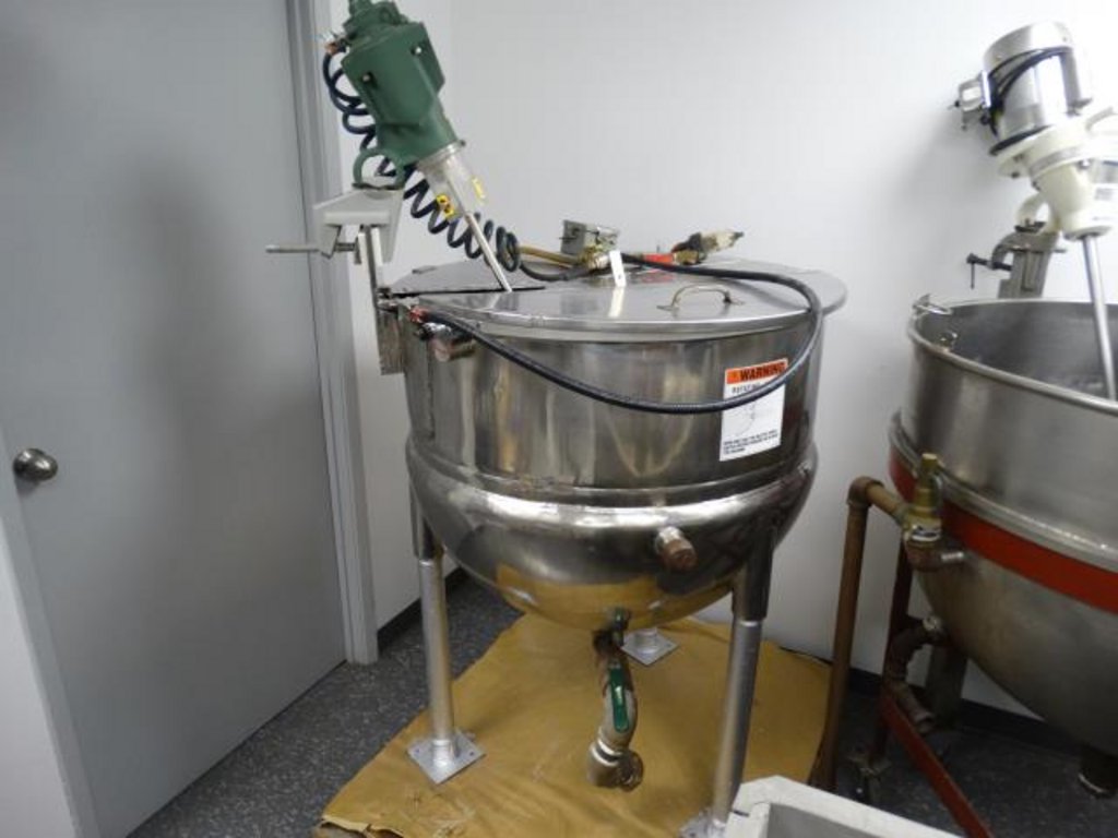 Used 100 Gallon Stainless Steel Half Jacketed Kettle
