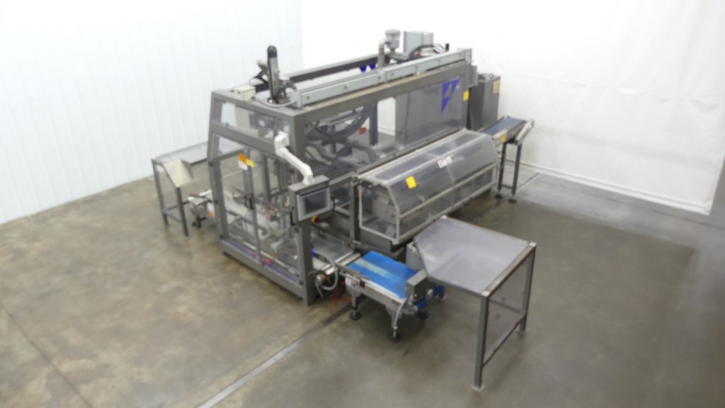 Used Vertical Pick and Place Blueprint Automation Case Packer
