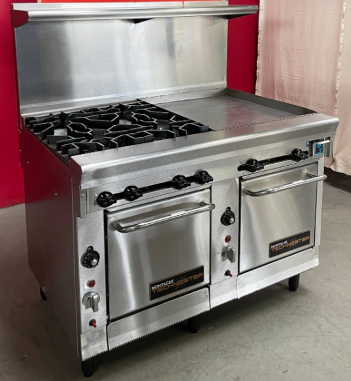 Montague T1616-4-2FT Gas Range with Griddle