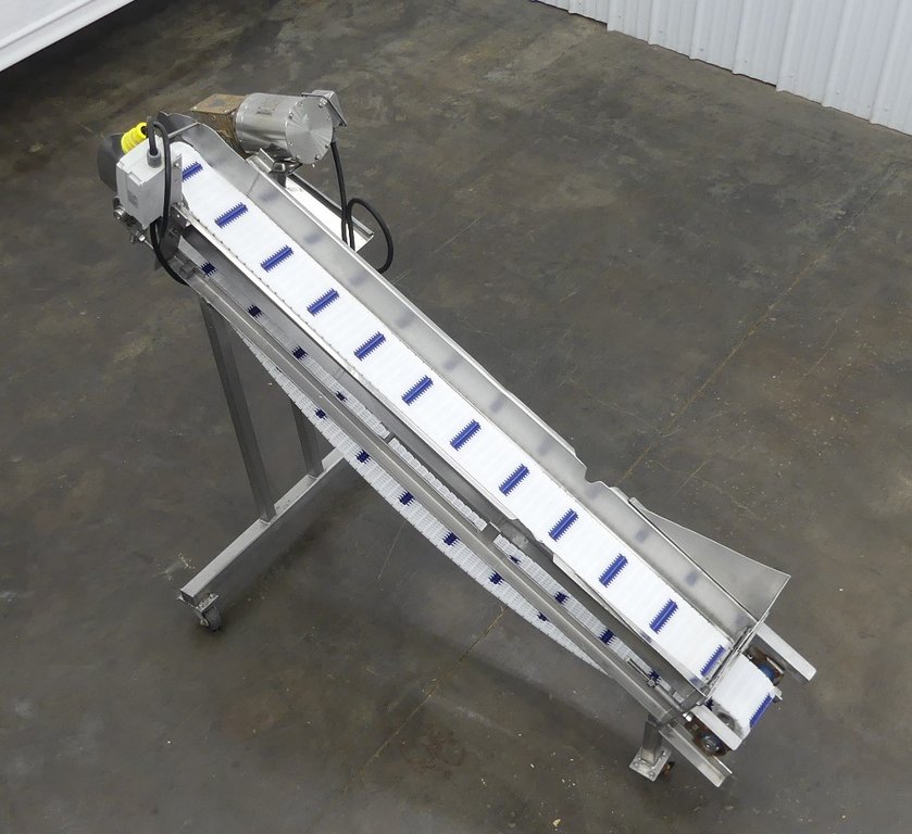 Portable Cleated Incline Conveyor 7 L x 6