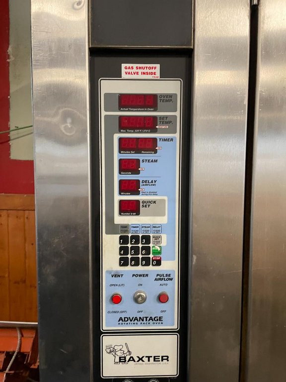 Used Baxter OV210GM1B Natural Gas Single Rack Oven