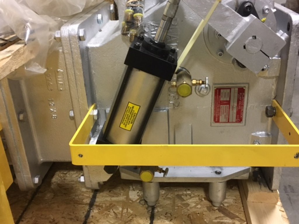 Used H 1222 Plattco Airlock Double Dump Flap Valve Diverter