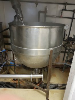 used steam kettle with agitator