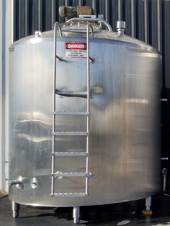 Feldmeier 3000 Gallon Stainless Steel Jacketed Mix Tank