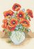 Picture of Counted Cross Stitch Kit: Starter: Poppy Vase