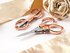 Picture of Counter Display Unit: Scissors: Folding: 10cm/4in: Rose Gold: 24 Pieces