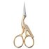 Picture of Scissors: Embroidery: Stork: 9cm/3.5in: Gold