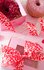 Picture of Ribbon: Love Letters: 20m x 25mm: Pink/Red
