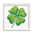Picture of Diamond Painting Kit: Four Leaf Clover: with Frame