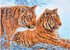Picture of Diamond Painting Kit: Tigers In The Snow