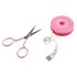 Picture of Scissors: Embroidery: Polka Dot with Tape Measure: Pink: 9.5cm or 3.75in