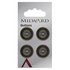 Picture of Buttons: Carded: 18mm: Pack of 4: Code H