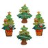 Picture of Craft Embellishment: Glitter Christmas Trees: Pack of 4