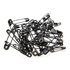 Picture of Assorted Size Safety Pins: Assorted Sizes: 50 Pieces: Black
