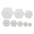 Picture of Template Set: Patchwork: Mini Hexagons: 8 Sizes: 0.75 - 3in